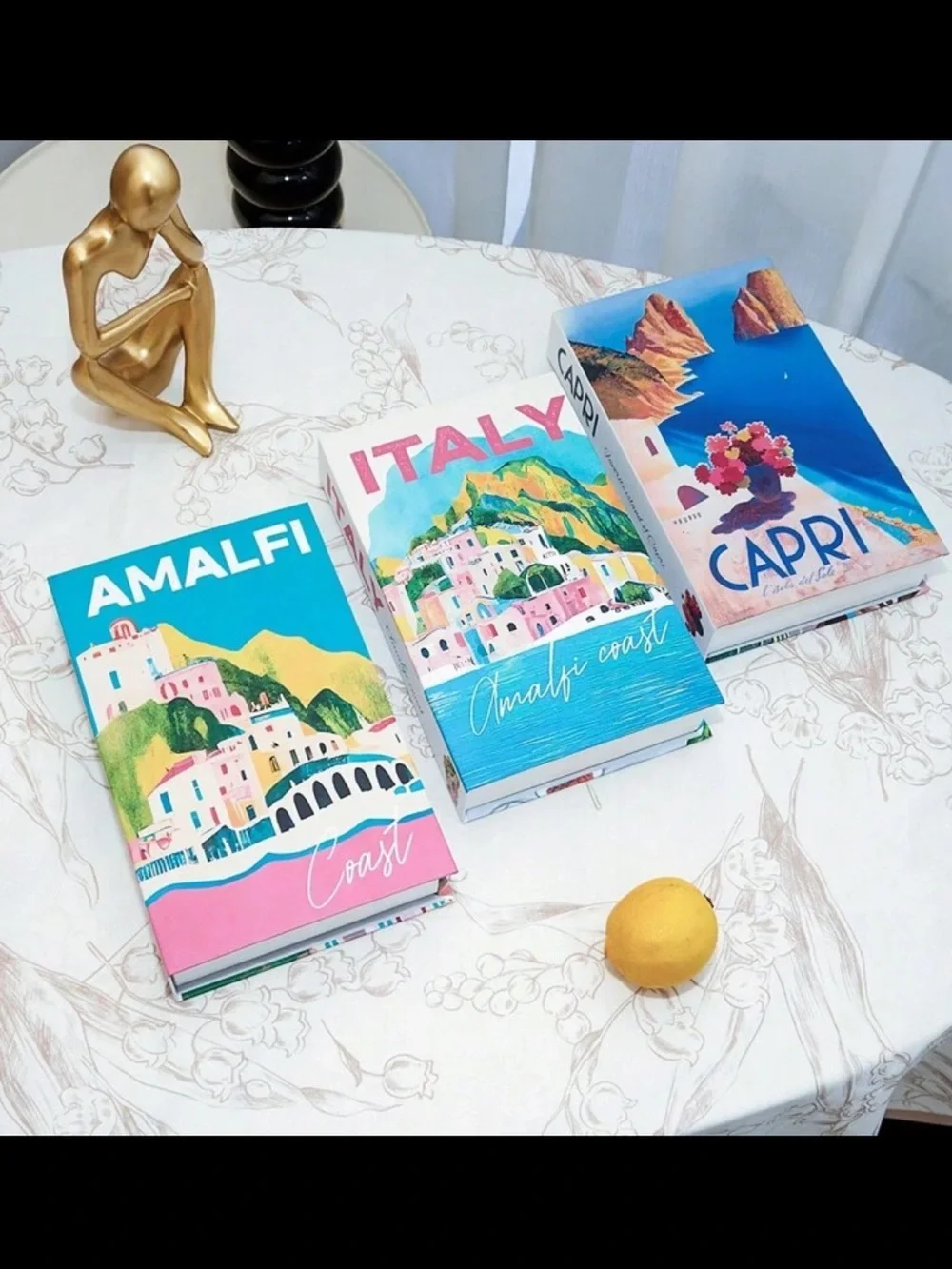 Blank Brand Amalfi Coast Decorative Book Set
